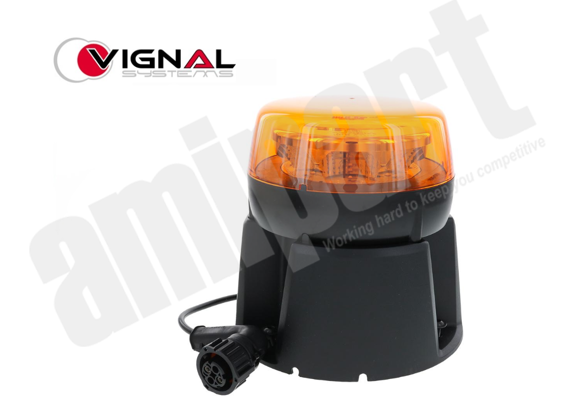 Amipart - VIGNAL LED ROTATING BEACON WITH 4 PIN PLUG